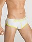 baratos Roupa Interior &amp; Meias para Homem-Homens Super Sexy Cuecas Estampa Colorida 1 Peça Preto Branco Amarelo M L XL