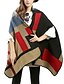 voordelige Damessjaals en -wikkeldoeken-Dames Vintage Informeel Alle seizoenen Acryl Kleurenblok Rechthoekig