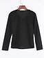 olcso Női pólók-Women&#039;s T-shirt Solid Colored Tops Cotton Casual Street chic White Black