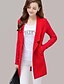 זול מעילים ומעילי גשם לנשים-בגדי ריקוד נשים אדום אפור S M L בלייזר בסיסי אחיד סגנון מודרני עבודה
