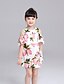 cheap Dresses-Girls&#039; Half Sleeve Floral 3D Printed Graphic Dresses Cotton Dress Summer Casual Daily