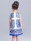 abordables Vestidos-Girls &#039; Sin Mangas Estampado Gráfico impreso en 3D Vestidos Algodón Vestido Verano Casual Diario