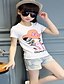 cheap Tees &amp; Blouses-Girls&#039; Cartoon Casual / Daily Solid Colored Short Sleeves Cotton Tee