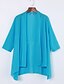 cheap Women&#039;s Blouses &amp; Shirts-Women&#039;s Daily Street chic Summer Shirt,Solid Cowl Neck Polyester Medium