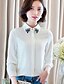 cheap Women&#039;s Blouses &amp; Shirts-Women&#039;s Tassels Doll Collar Chiffon Long Sleeve Blouses