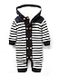 billige Onepiece til jentebabyer-Baby Unisex Striper Fritid / hverdag Stripet Langermet Bomull Kjeledress og jumpsuit