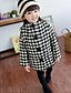 cheap Outerwear-Girls&#039; Jacket &amp; Coat Check Check Dresswear Cotton Casual Daily 6-12 Y 12 Y+ 3D Printed Graphic