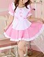 preiswerte Sexy Dessous-Women&#039;s Ruffle Plus Size Super Sexy Teddy Nightwear Cosplay Costumes Color Block Black / Pink S M L