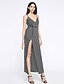 cheap Women&#039;s Dresses-Women&#039;s Sexy V Neck Halter Slim Maxi Dress