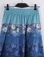cheap Women&#039;s Skirts-Women&#039;s Beach Boho / Street chic A Line Skirts - Floral