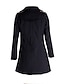 ieftine Clearance pentru îmbrăcăminte exterioară-Pentru femei Palton Lung Stil Clasic Palton Negru Kaki Zilnic Toamnă Rever Clasic Fit regulat S M L XL XXL 3XL / Primăvară / Manșon Lung / Iarnă