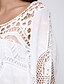 preiswerte Blusen und Hemden für Damen-Damen Solide Bluse Spitze Kunstseide