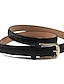 cheap Women&#039;s Belt-Women&#039;s Dress Belt Alloy Skinny Belt - Solid Colored Shiny Metallic / Fashion / PU