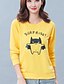 cheap Women&#039;s Hoodies &amp; Sweatshirts-Women&#039;s Daily Casual Regular HoodiesLetter Red / White / Gray / Green / Yellow Round Neck Long Sleeve