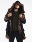 cheap Men&#039;s Jackets &amp; Coats-Men&#039;s Coat Winter Long Coat Jacket Long Sleeve Patchwork Black / Faux Fur / Plus Size