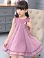 cheap Dresses-Girls&#039; Floral Casual / Daily Solid Colored Sleeveless Dress Purple