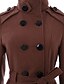 cheap Women&#039;s Coats &amp; Trench Coats-Women&#039;s Daily Basic Plus Size Coat, Solid Colored Brown / Navy Blue / Red XXL / XXXL / 4XL