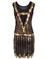 cheap Cocktail Dresses-Cocktail Party Dress - Sexy Sparkle &amp; Shine Sheath / Column Scoop Short / Mini Polyester with Sequins