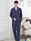 voordelige Herenpyjama&#039;s &amp; badjassen-Heren Pyjama  Dik Katoen Blauw