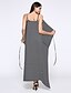 cheap Women&#039;s Dresses-Women&#039;s Sexy V Neck Halter Slim Maxi Dress