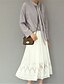 cheap Women&#039;s Skirts-Women&#039;s Going out Midi Skirts,Simple Cute A Line Lace Solid All Seasons