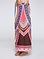 cheap Women&#039;s Skirts-Women&#039;s Beach Boho Cotton A Line Skirts Patchwork / Print / Fall / Maxi