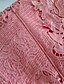 abordables Robes pour Femmes-Femme Robe Droite Automne Couleur Pleine Col Rond Blanche Rose