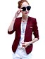 cheap Women&#039;s Blazer&amp;Suits-Women&#039;s Plus Size Formal / Work Slim Blazer Solid V Neck Long Sleeve