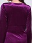 olcso Női ruhák-Női Extra méret Bő / Hüvely Ruha - Fodrozott, Egyszínű Maxi V-alakú Magas derekú / Ősz