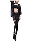 cheap Leggings-Women&#039;s Stitching Lace Legging - Solid Colored Black