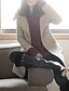 cheap Women&#039;s Coats &amp; Trench Coats-Women&#039;s Solid Gray Coat , Casual / Work Long Sleeve Tweed / Fur / Polyester