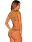 cheap Sexy Lingerie-Women Sexy Cutout Mock Neck Bodysuit