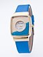 voordelige Trendy Horloge-Dames Polshorloge Zwevende kristallen horloge Square Watch Kwarts Gewatteerd PU-leer Zwart / Wit / Blauw Hot Sale / Analoog Dames Informeel Modieus - Roze Lichtblauw Khaki