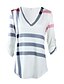 ieftine Bluze mărime mare-Pentru femei Tricou Plisat În V Roz Alb Negru Zilnic Îmbrăcăminte Bumbac / Iarnă
