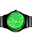 abordables Relojes de moda-Reloj de Pulsera Cuarzo Negro Cool Colorido Analógico Caramelo Casual Moda - Naranja Verde