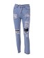 baratos Calças de mulher-Mulheres Solto / Jeans Calças Azul Claro M L XL