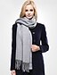 billige Kvindetørklæder-Unisex Casual Akryl / Bomuld Halstørklæde-Ensfarvet Rektangulær