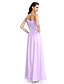 cheap Special Occasion Dresses-Sheath / Column Elegant Dress Prom Formal Evening Floor Length Sleeveless One Shoulder Chiffon with Sash / Ribbon Beading Draping 2024