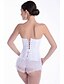 cheap Corsets &amp; Shapewear-Women&#039;s Lace Up Plus Size / Overbust Corset - Jacquard White Black S M L / Sexy