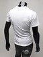 billige Casual T-shirts til mænd-Herre - Ensfarvet Bomuld, Trykt mønster Afslappet / Boheme Sport T-shirt / Kortærmet