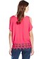 voordelige Damesblouses en -shirts-Dames Blouse Patchwork Fuchsia M / Zomer