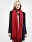 billige Kvindetørklæder-Unisex Casual Akryl / Bomuld Halstørklæde-Ensfarvet Rektangulær