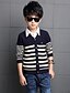 cheap Sweaters &amp; Cardigans-Boys&#039; Stripes Daily Striped Long Sleeve Regular Regular Sweater &amp; Cardigan Navy Blue