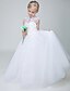 cheap Flower Girl Dresses-Ball Gown Ankle Length Flower Girl Dress Wedding Cute Prom Dress Tulle with Beading Fit 3-16 Years