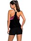 cheap Women&#039;s Swimwear &amp; Bikinis-Women&#039;s Swimwear Tankini Plus Size Swimsuit Racerback Solid Colored Black Fuchsia Halter Neck Bathing Suits Sporty