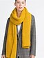 cheap Women&#039;s Scarves-Women&#039;s Basic Rectangle - Solid Colored / Black / Yellow / Gray / Fall / Winter