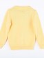cheap Girls&#039; Clothing-Daily Print Cotton Sweater &amp; Cardigan Yellow
