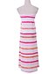 cheap Women&#039;s Skirts-Women&#039;s Print / Striped / Color Block Multi-color Skirts , Beach / Casual / Maxi Maxi   LS