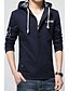 cheap Men&#039;s Jackets-Men&#039;s Long Sleeve Casual / Work / Formal JacketCotton / Spandex Solid Black / Blue / Brown / Red