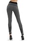 billige Leggings-Dame Bomull Cross-spliced Tights - Lapper Medium Midje Grå S M L / Skinny